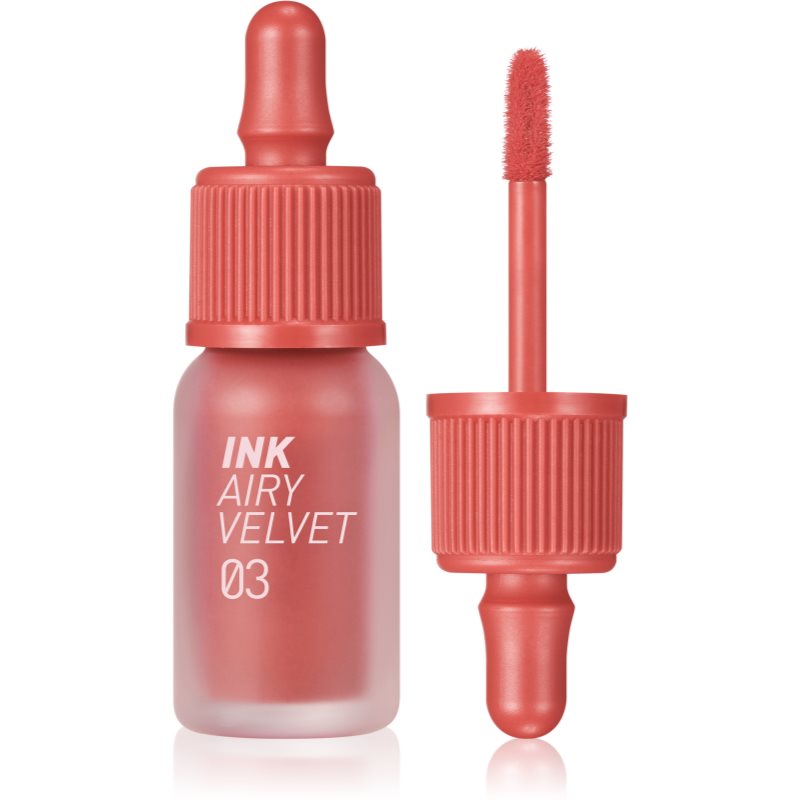 peripera Ink Airy Velvet κρεμώδες κραγιόν με ματ αποτελέσματα απόχρωση 03 Cartoon Coral 4 γρ