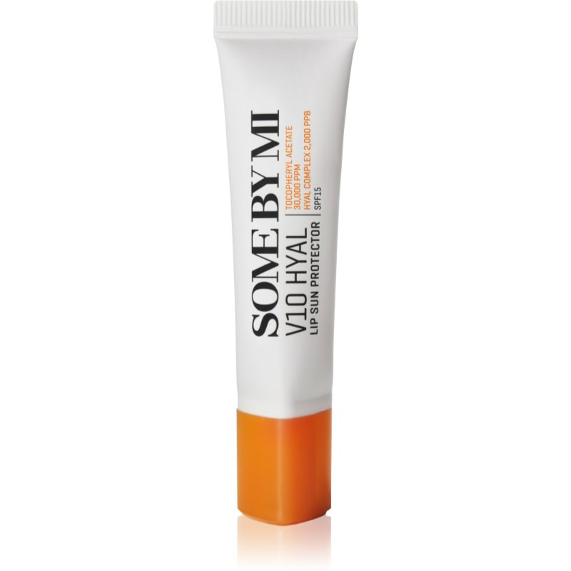 Some By Mi V10 Hyal Lip Protector προστατευτικό βάλσαμο για τα χείλη SPF 15 απόχρωση Transparent 7 ml