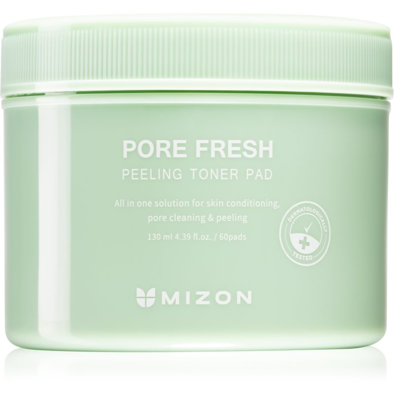 Mizon Pore Fresh απολεπιστικά ταμπόν προσώπου για ευαίσθητη επιδερμίδα με τάση για ακμή 60 τμχ