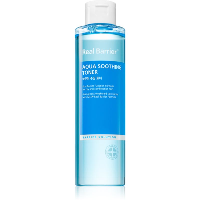 Real Barrier Aqua Soothing ενυδατικό τονωτικό για να καταπραύνει την επιδερμίδα πρόσωπου 190 ml