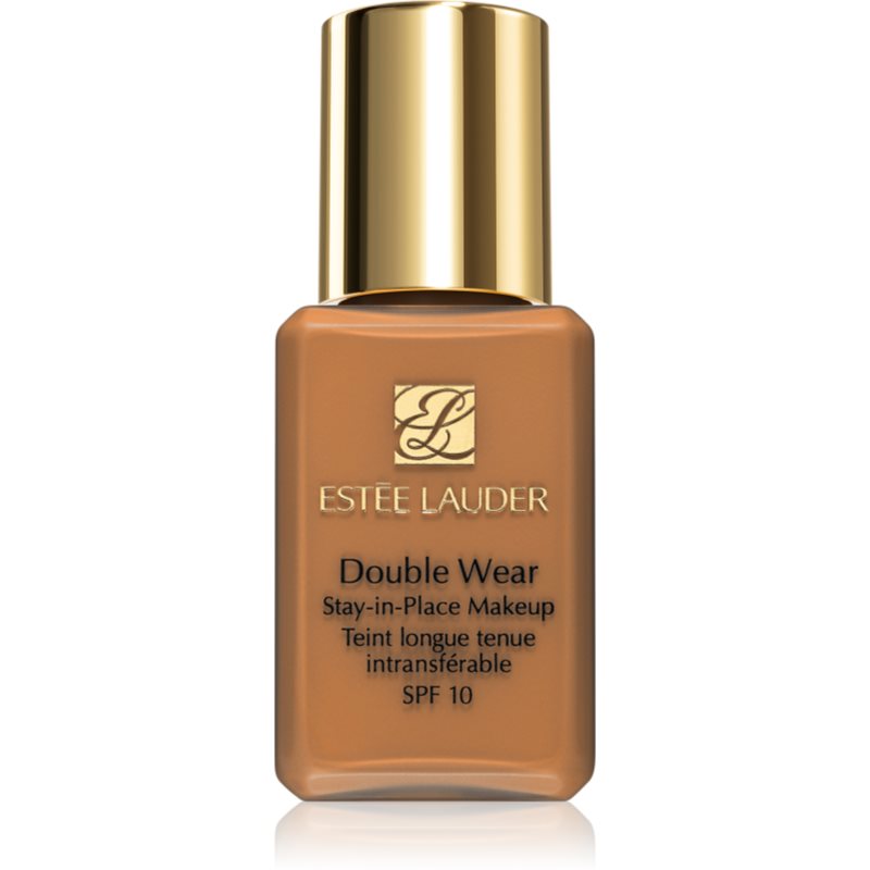 Estée Lauder Double Wear Stay-in-Place Mini μακράς διαρκείας μεικ απ SPF 10 απόχρωση 5W2 Rich Caramel 15 ml