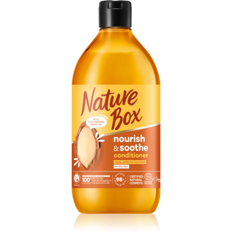 Nature Box Argan βαθιά θρεπτικό μαλακτικό με έλαιο αργκάν 385 μλ