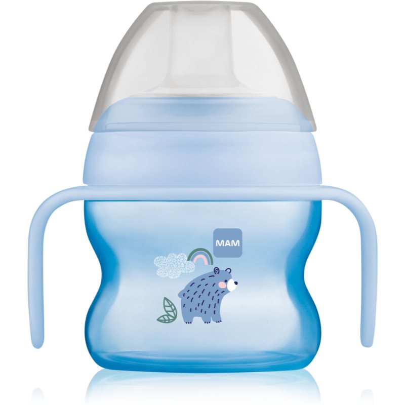 MAM Starter Cup εκπαιδευτικό κύπελλο με λαβές Blue 150 ml