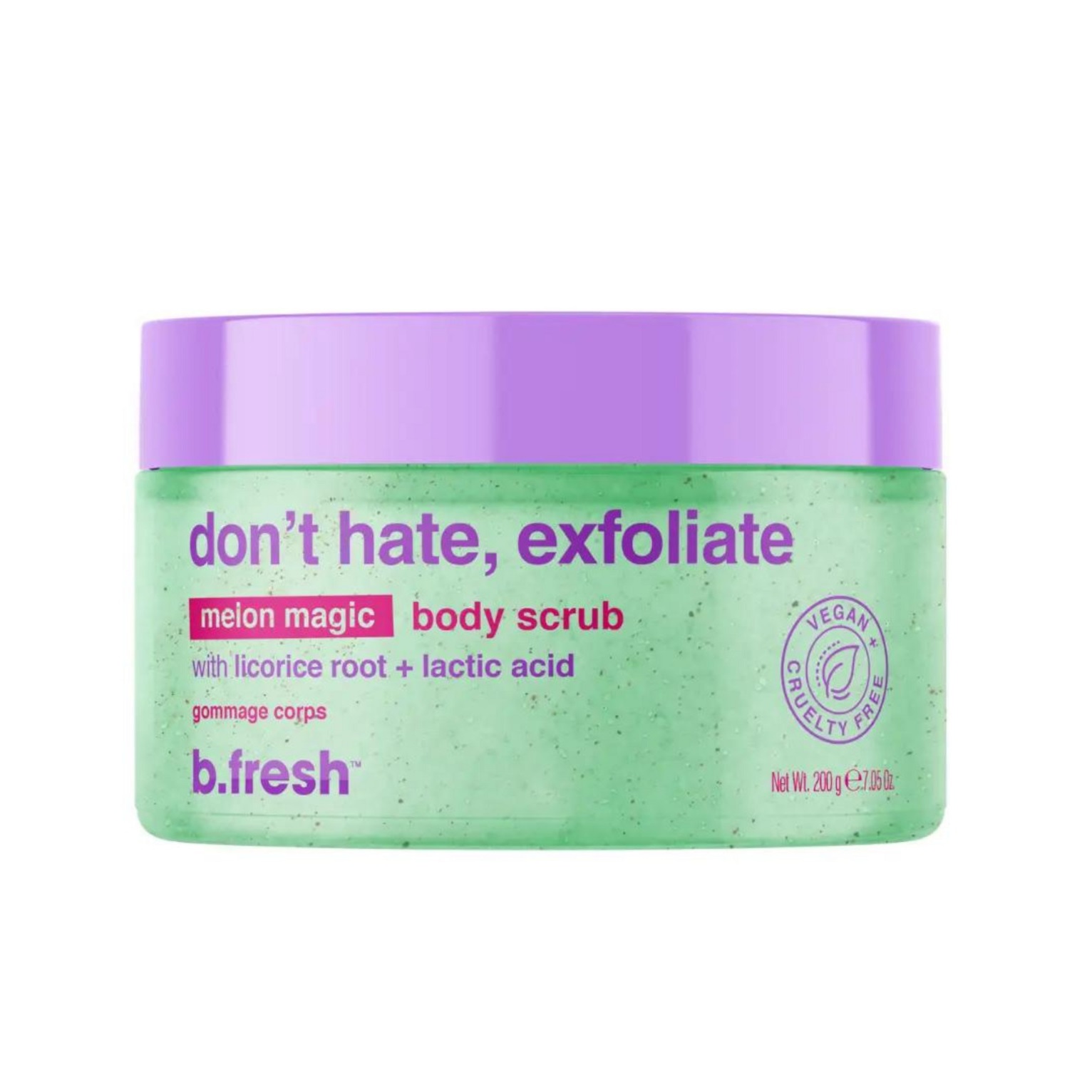 Don't Hate, Exfoliate Scrub Λάμψης & Απολέπισης Σώματος 200gr