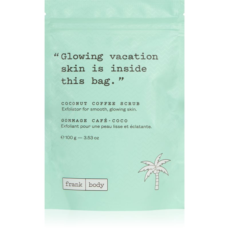 Frank Body Coconut Coffee απολέπιση σώματος με καφέ με έλαιο ινδοκάρυδου 100 γρ