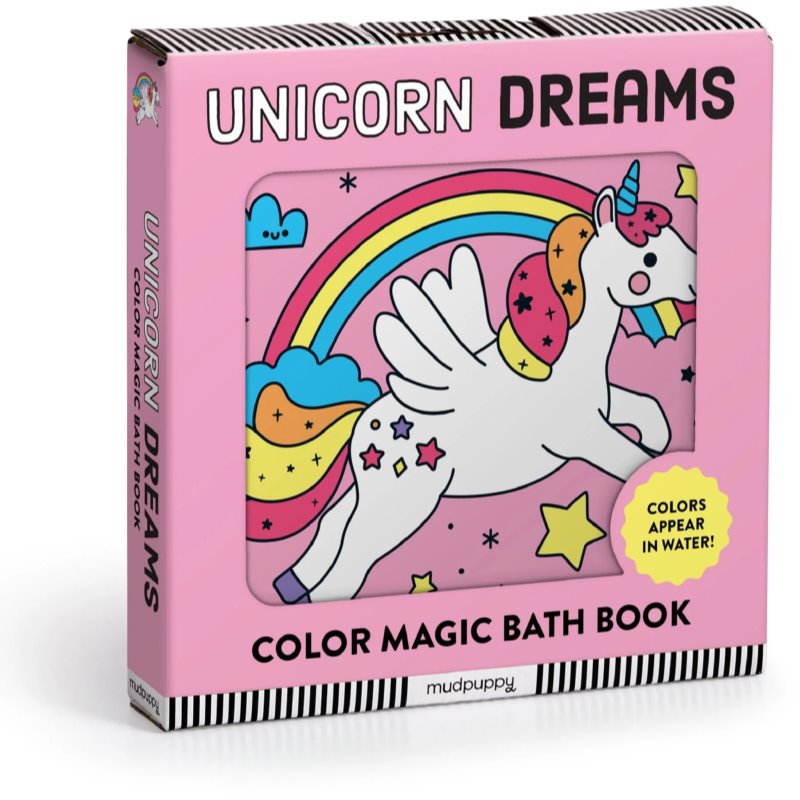 Mudpuppy Color Magic Bath Book Unicorn Dreams βιβλίο νερού 0+ y 1 τμχ