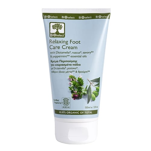 Bioselect organic κρέμα περιποίησης για κουρασμένα πόδια 150ml