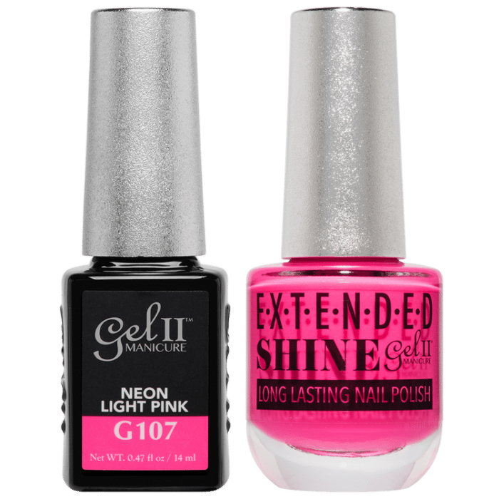 GEL II Ημιμόνιμο βερνίκι NEON LIGHT PINK G107 - ES107