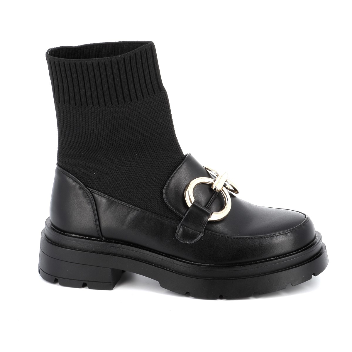 Γυναικείο Μποτάκι Meiva Ideal Shoes Χρώματος Μαύρο MP03-5726.N