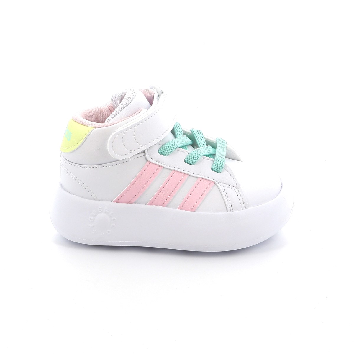 Παιδικό Αθλητικό Μποτάκι για Κορίτσι Adidas Grand Court Mid I Χρώματος Λευκό IE8704