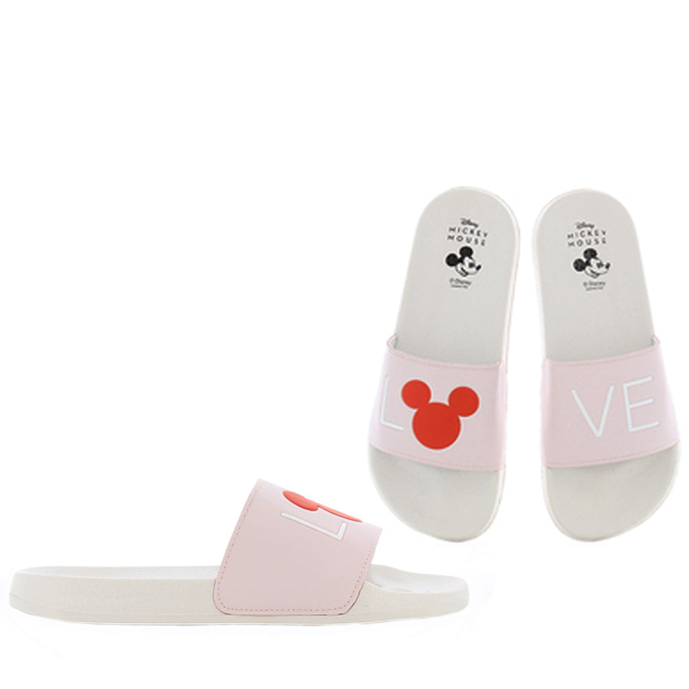 MICKEY MOUSE Twin Σαγιονάρα 30-41 - ΛΕΥΚΟ/ΡΟΖ