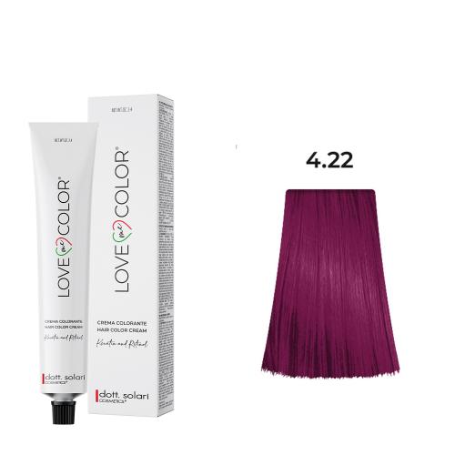 Love Me Color Βαφή μαλλιών 4.22 Καστανό Ιριζέ Έντονο - 100ml