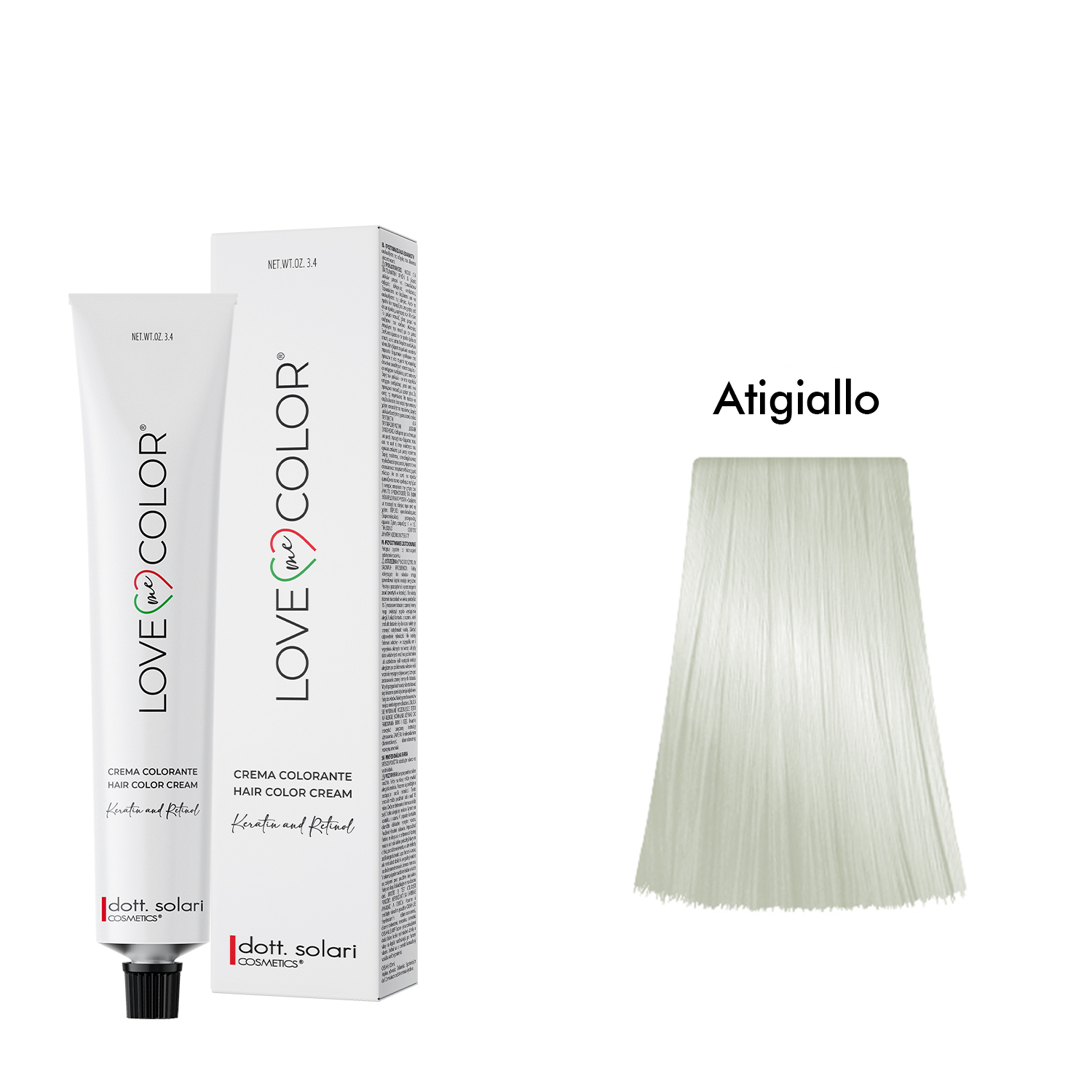 Love Me Color Βαφή μαλλιών Antigiallo Anti-Yellow Καθαρό Αντι-Κίτρινο - 100ml