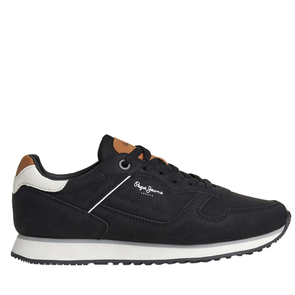 PEPE JEANS London Street M Sneaker 40-46 - ΜΑΥΡΟ