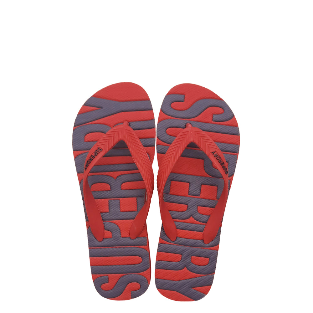 SUPERDRY Vintage Vegan Flip Flop S-XL - ΚΟΚΚΙΝΟ