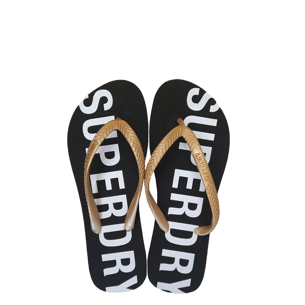 SUPERDRY Code Essential Flip Flop Σαγιονάρα S-L - ΜΑΥΡΟ
