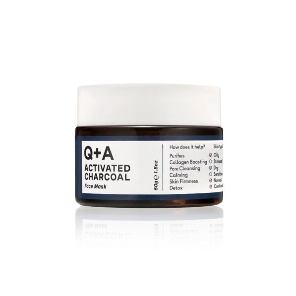 Q+A Activated Charcoal Face Mask (50gr)