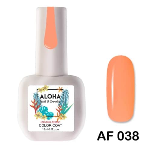 ALOHA Ημιμόνιμο βερνίκι 15ml – Color Coat AF 038
