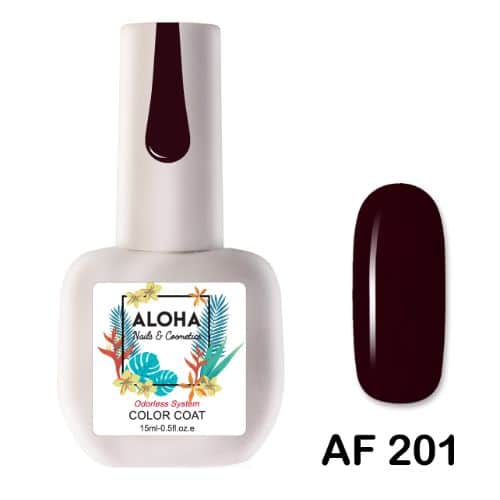 ALOHA Ημιμόνιμο βερνίκι 15ml – Color Coat AF 201
