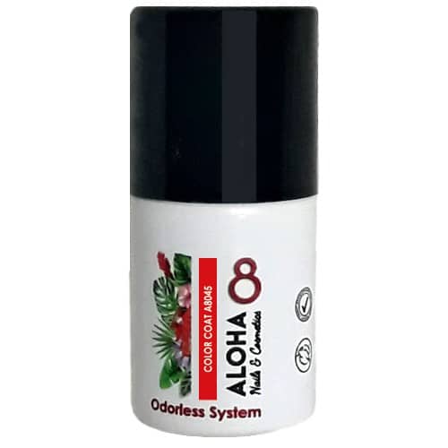 ALOHA Ημιμόνιμο βερνίκι 8ml – Color Coat A8045 / Χρώμα: Κόκκινο (Red)