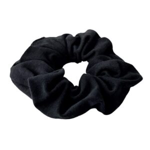 Anwen Cosmetics Cotton Scrunchie - Βlack Ηair Εlastic