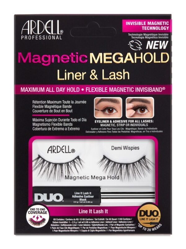 Ardell Magnetic Kit Megahold Demi Wispies with Liner (2.5gr)