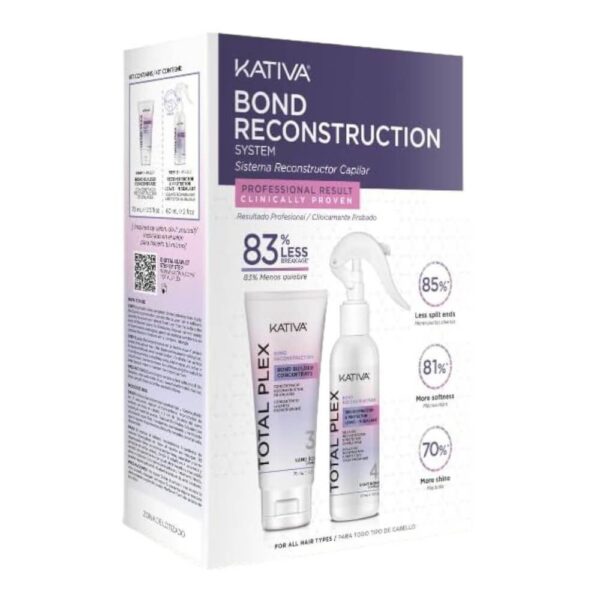Kativa Bond Reconstruction System Kit (Builder Concentrate 70ml & Protector Leave-in Sealant 60ml)