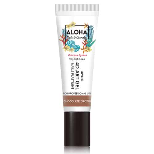 ALOHA UV/LED 4D Art Gel Nail Plasteline 10gr / Χρώμα: Καφέ Σοκολατί (Chocolate Brown)
