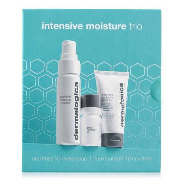 Dermalogica Intensive Moisture Trio Kit (Cleanser 30ml, Balance 15ml & Phyto Replenish Oil 4ml)