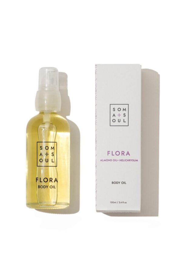 Soma+Soul Flora Fragrance Free Body Oil (100ml)