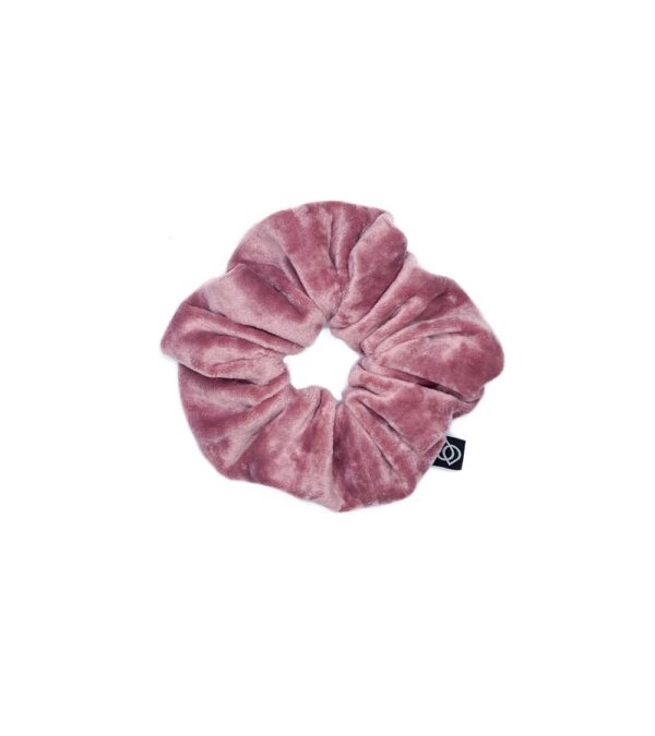 Rain Lab Dusty Rose Velvet Scrunchie