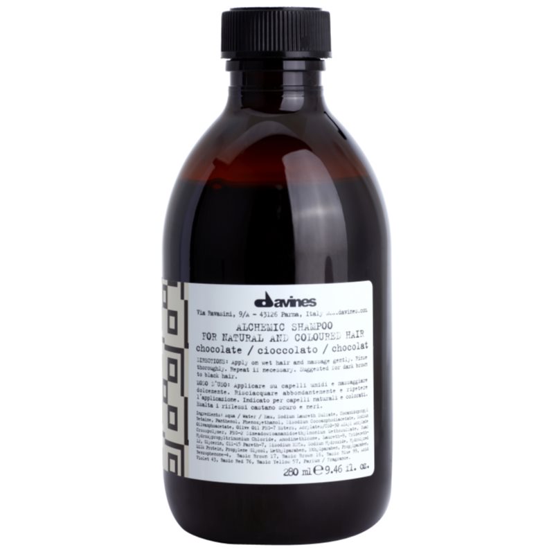 Davines Alchemic Shampoo Chocolate σαμπουάν για να τονίζετε το χρώμα τον μαλλιών 280 ml