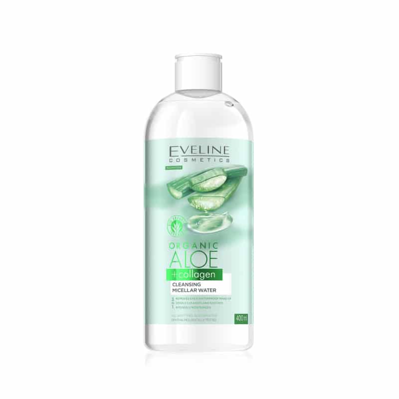 Eveline Organic Aloe + Collagen Cleansing Micellar Water 400ml