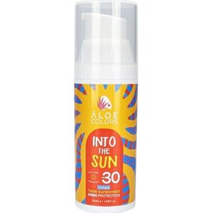 Aloe Colors Into The Sun Face Sunscreen SPF30 Tinted High Protection (50ml)