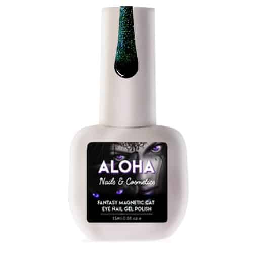 Aloha Μεταλλικό Ημιμόνιμο βερνίκι Fantasy Cat Eye 15ml / FC 002 - Γαλάζιο