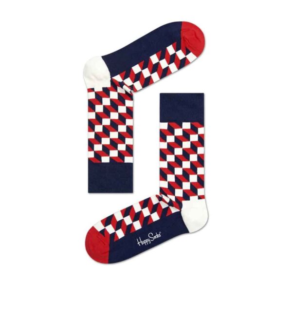 Happy Socks Filled Optic Sock (Size: 41-46)