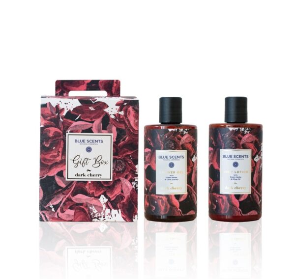 Blue Scents Gift Box Dark Cherry (Shower Gel 300ml & Body Lotion 300ml)
