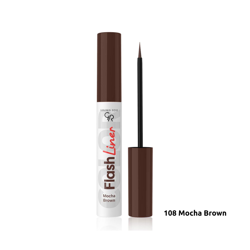 Golden Rose Flash Liner Colored Eyeliner 108 Mocha Brown