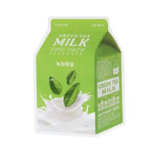 A'Pieu Green Tea Milk One-Pack Face Sheet Mask (21g)