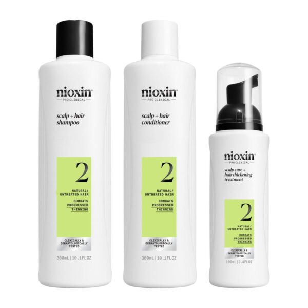 Nioxin Pro Clinical Scalp System Kit 2 (Shampoo 300ml, Conditioner 300ml & Treatment 100ml)