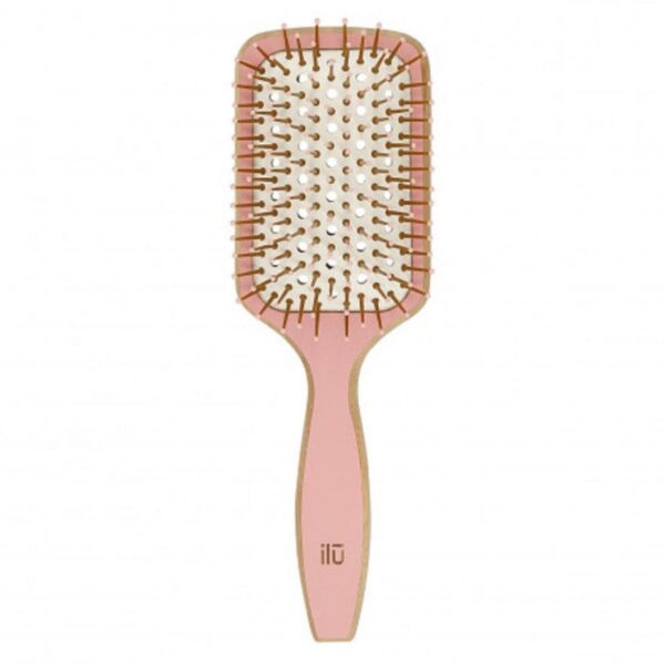 Ilu Bamboo Hairbrush - Sweet Tangerine