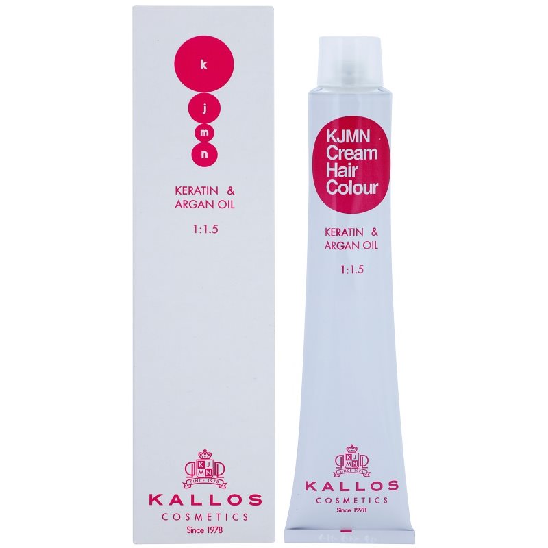 Kallos KJMN Professional Cream Hair Colour Keratin > Argan Oil βαφή μαλλιών με κερατίνη και λάδι αργκάν απόχρωση 9.31 Very Light Golden Ash Blond 100