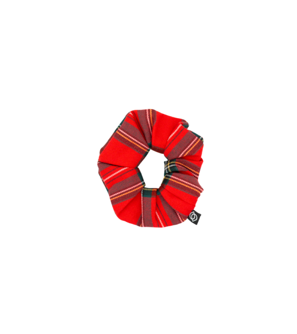 Rain Lab Tartan Velvet Scrunchie