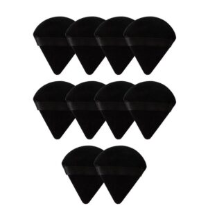 Bobby Warren Makeup Puff Set Soft Triangle - Black (10pcs)