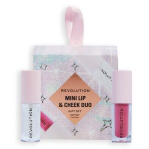 Revolution Beauty Mini Lip & Cheek Duo Gift Set (Blush Bomb & Pout Bomb)