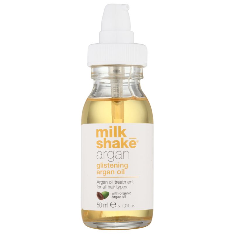 Milk Shake Argan Oil ελαιώδης φροντίδα με αργανέλαιο για όλους τους τύπους μαλλιών 50 ml