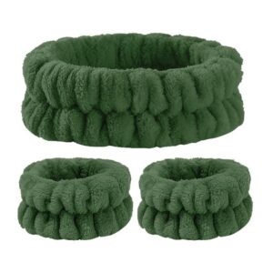 Bobby Warren Wristband & Headband Set - Army Green (3τμχ)