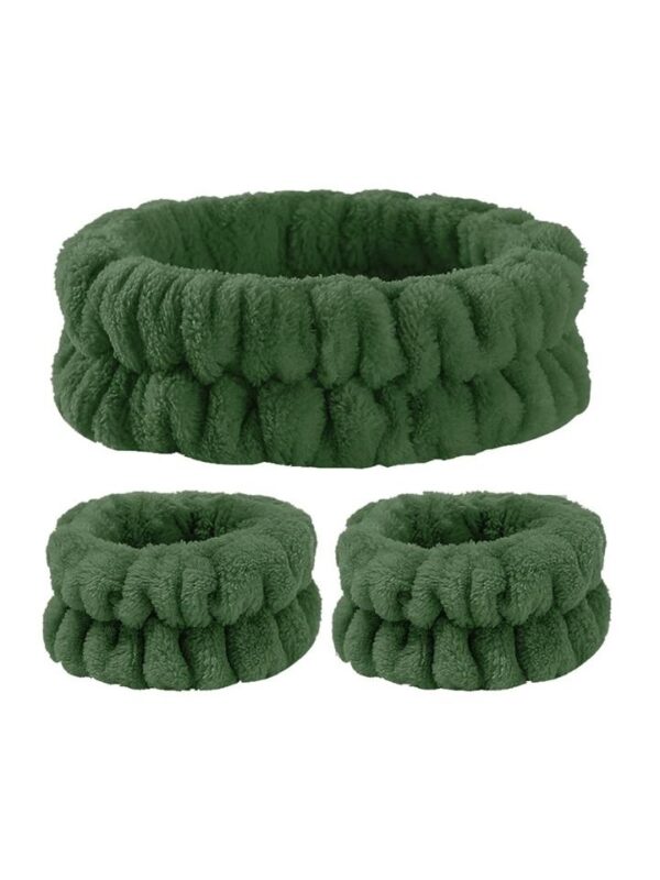 Bobby Warren Wristband & Headband Set - Army Green (3τμχ)
