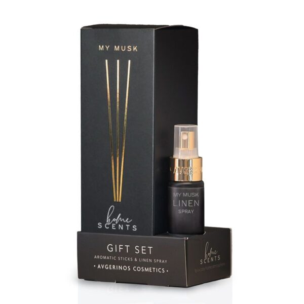 Avgerinos Cosmetics My Musk Gift Set Aromatic Sticks & Linen Spray