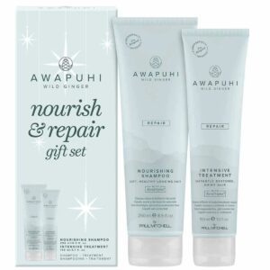 Awapuhi Wild Ginger Nourish & Repair Gift Set Duo (Nourishing Shampoo 250ml, Intensive Treatment 150ml)